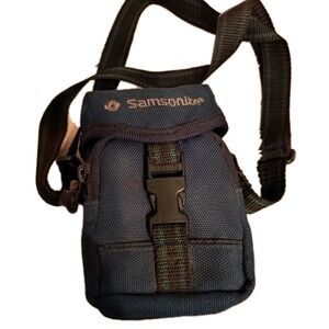 Samsonite Canvas Camera Bag Case Pouch Blue